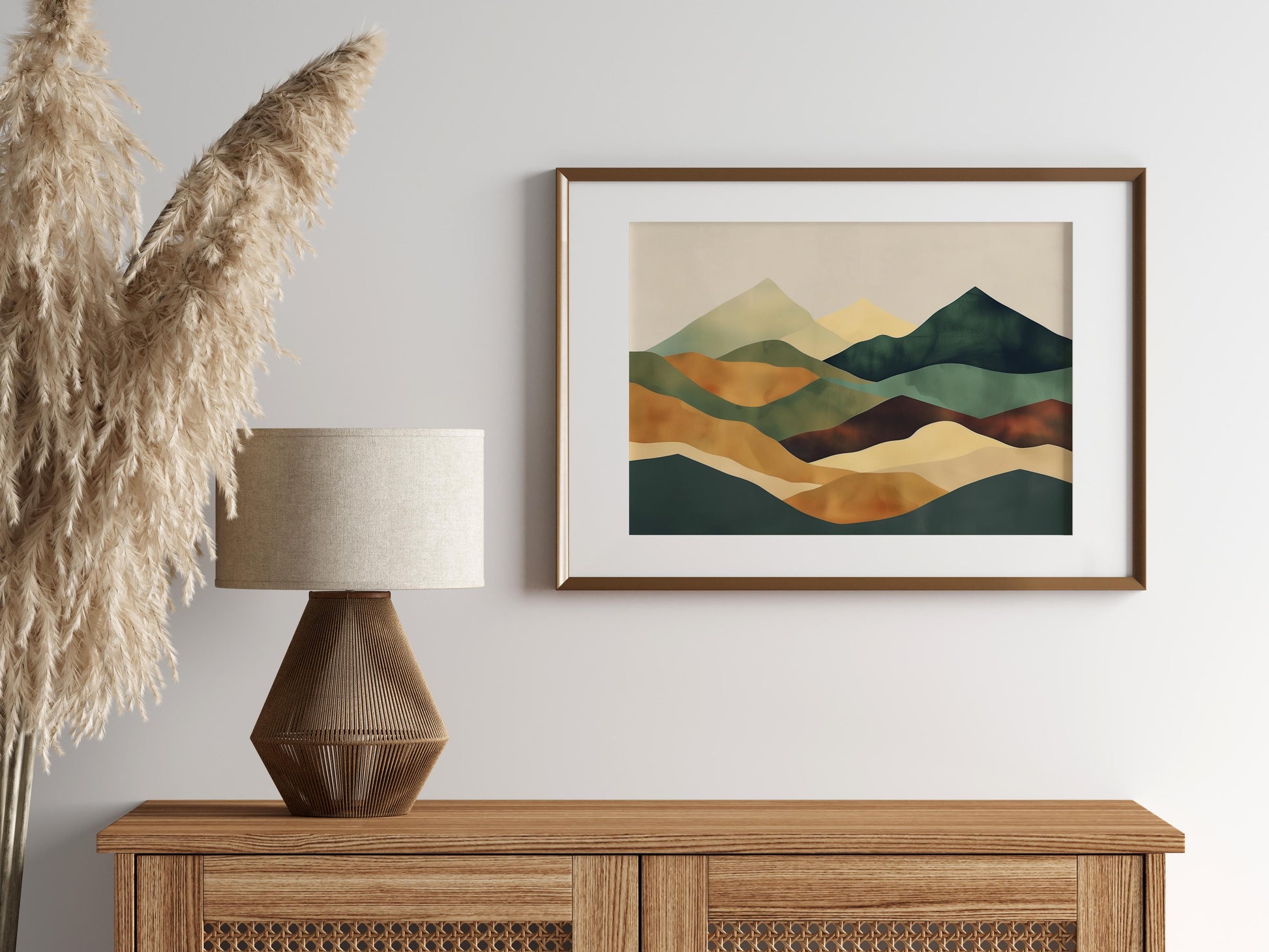 Mountain Whisper by Alejandra Navarro- Geometric Abstraction, Connection with Nature, Valencia, Surrealism, Spanish Artist