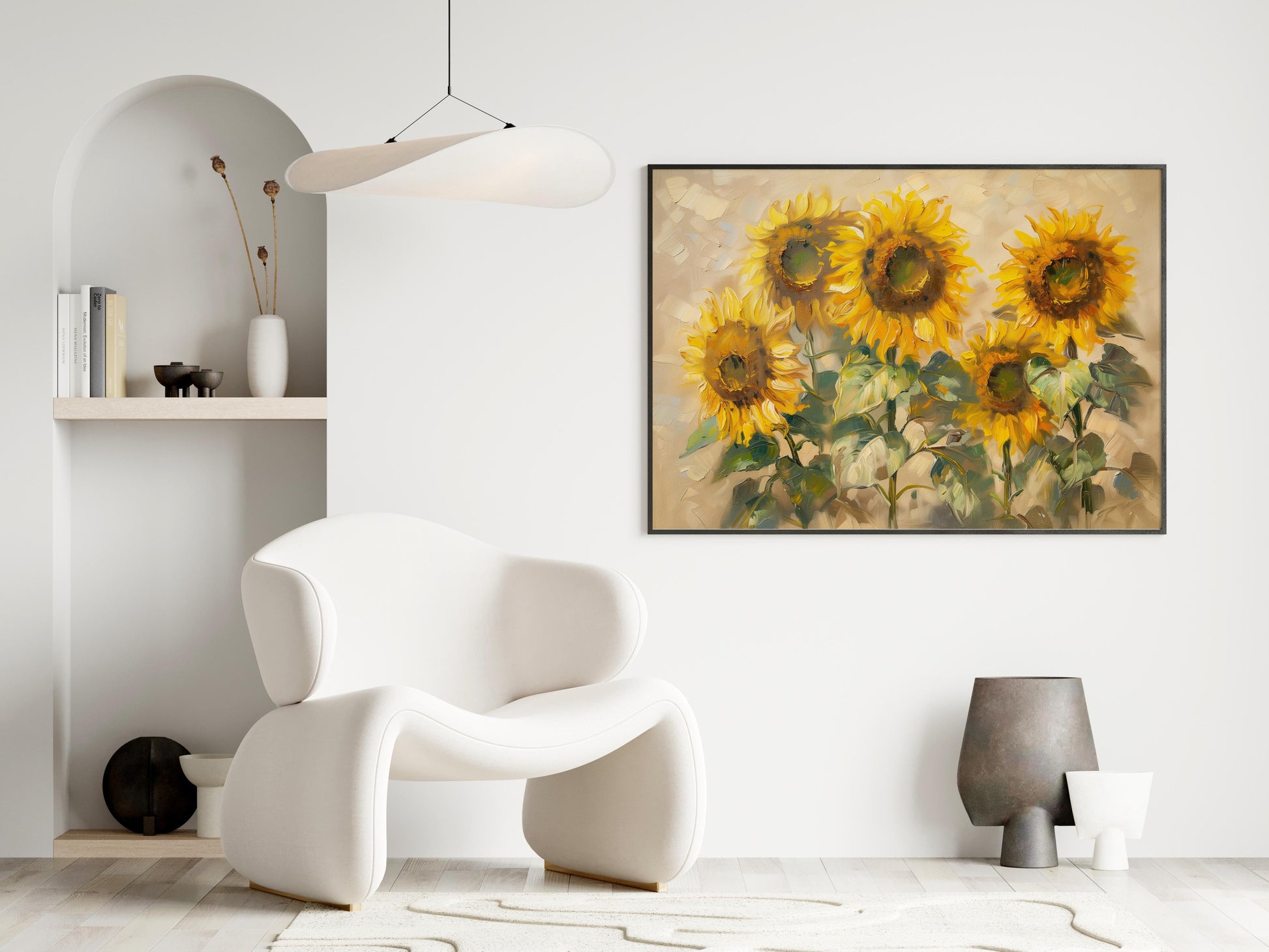 Joy of Life in Sunflowers- Tradition, Mexican Art, Traditional Themes, Nature, Culture