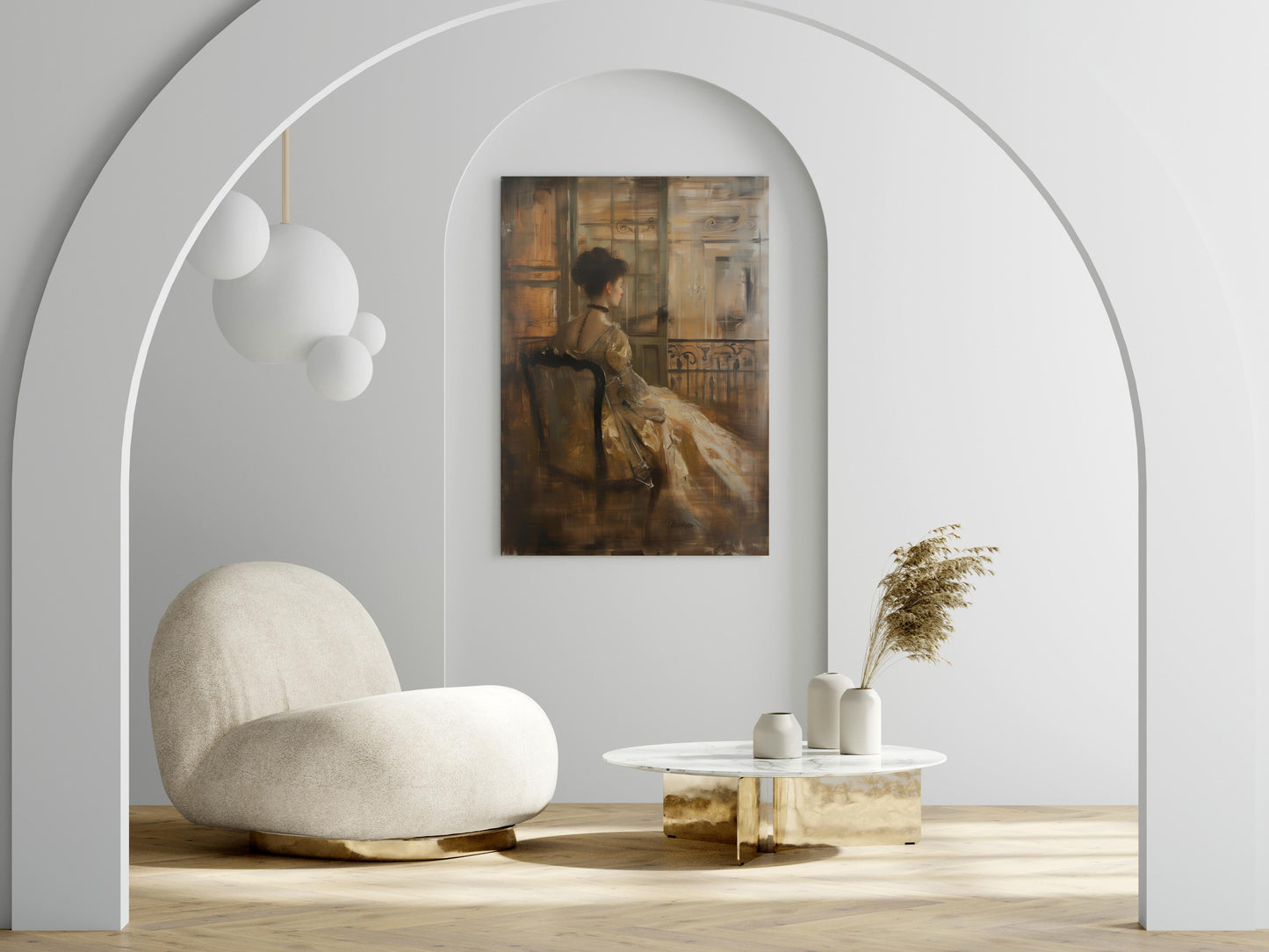 Refuge of Elegance- Art Collector, Refinement, Elegance, Portrait, Historical