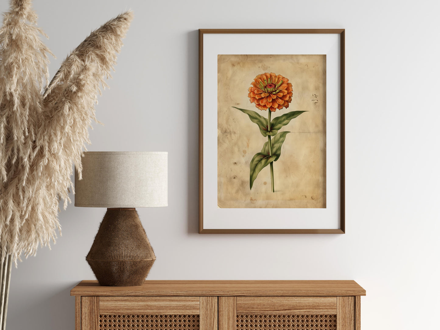 Zinnia's Elegance by Emilia Florentina- collector's item, Medici Gardens, Renaissance, 17th century, art culture