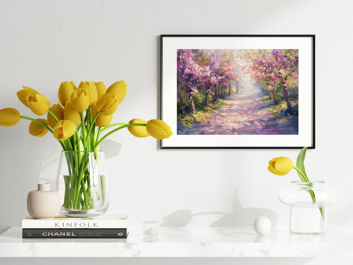 Spring Awakening in the Orchard- Blossoming, Impressionism, Portugal, Light Play, Renewal