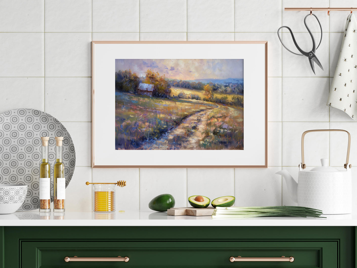 Rural Impressions in the Morning- Interior, Art Print, Eliana Costa, Impressionism, Portugal