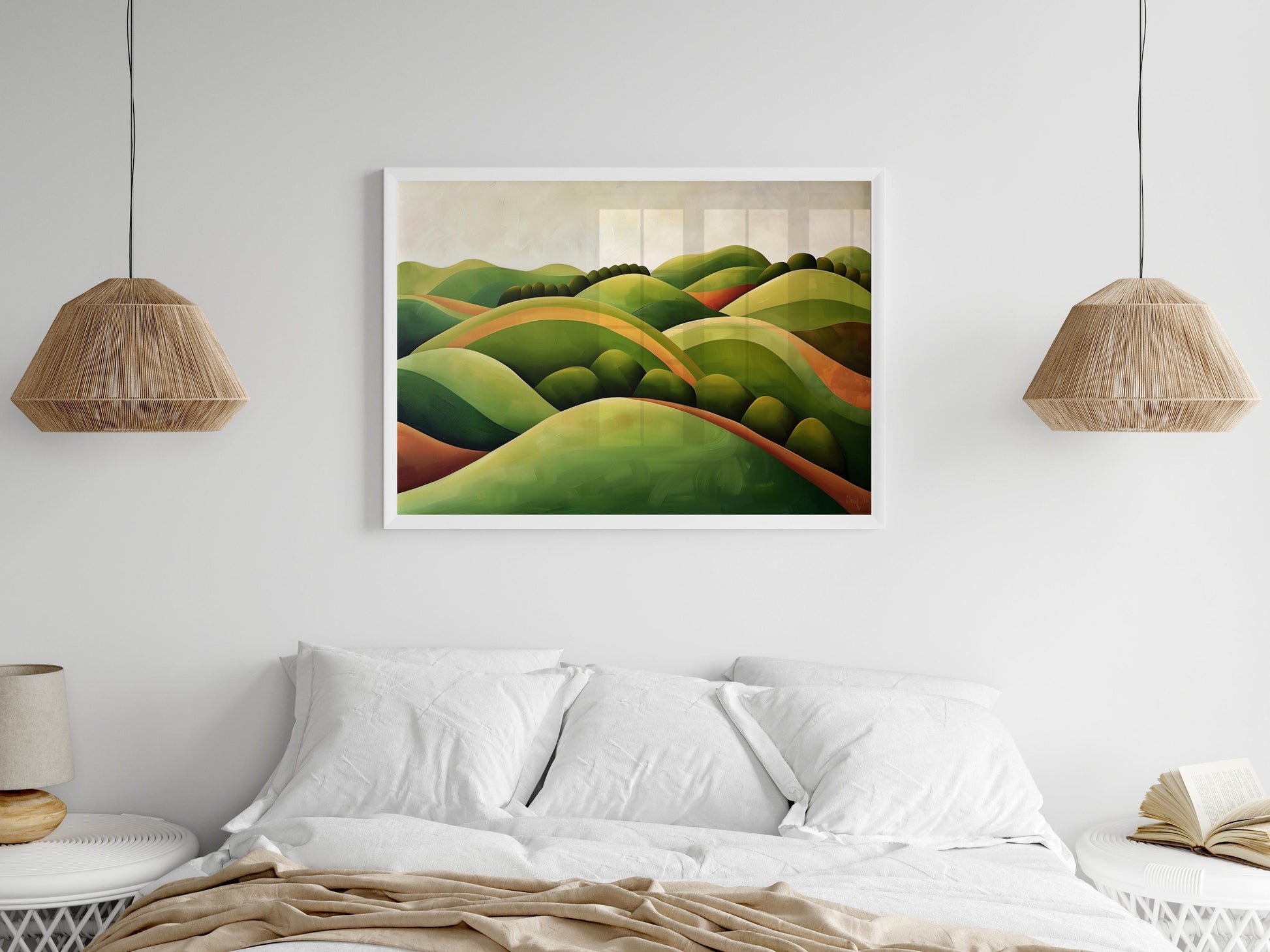 Hills of Harmony- Minimalism, Abstraction, Interior, Eloise Belmonte, Geometry