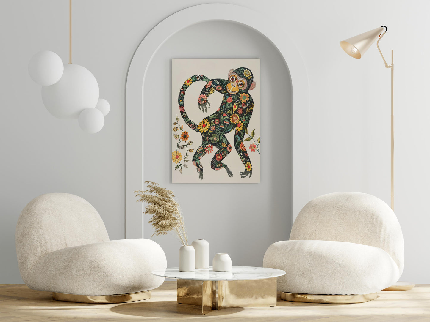 Dance of the Jungle: Playful Symphony- art print, playful animal characters, Lviv, home decor, collectible