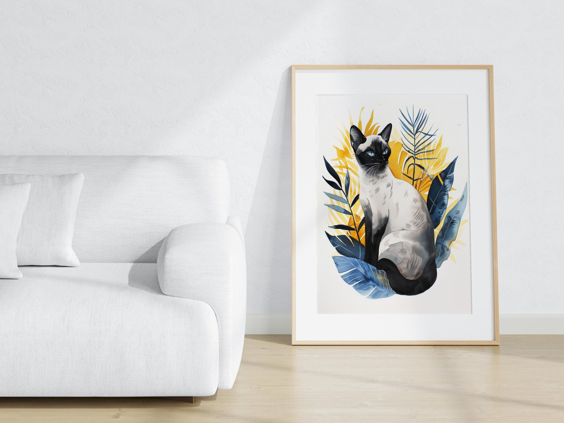 Majestic Tranquility- Interior design, Gift idea, Japanese art, Grace, Ink