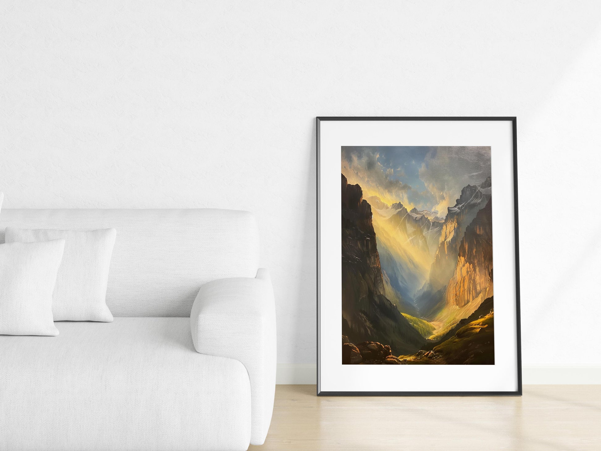 Dawn in the Rockies- Room Design, Sunrise, Peaks, Wall Art, Interior Accent