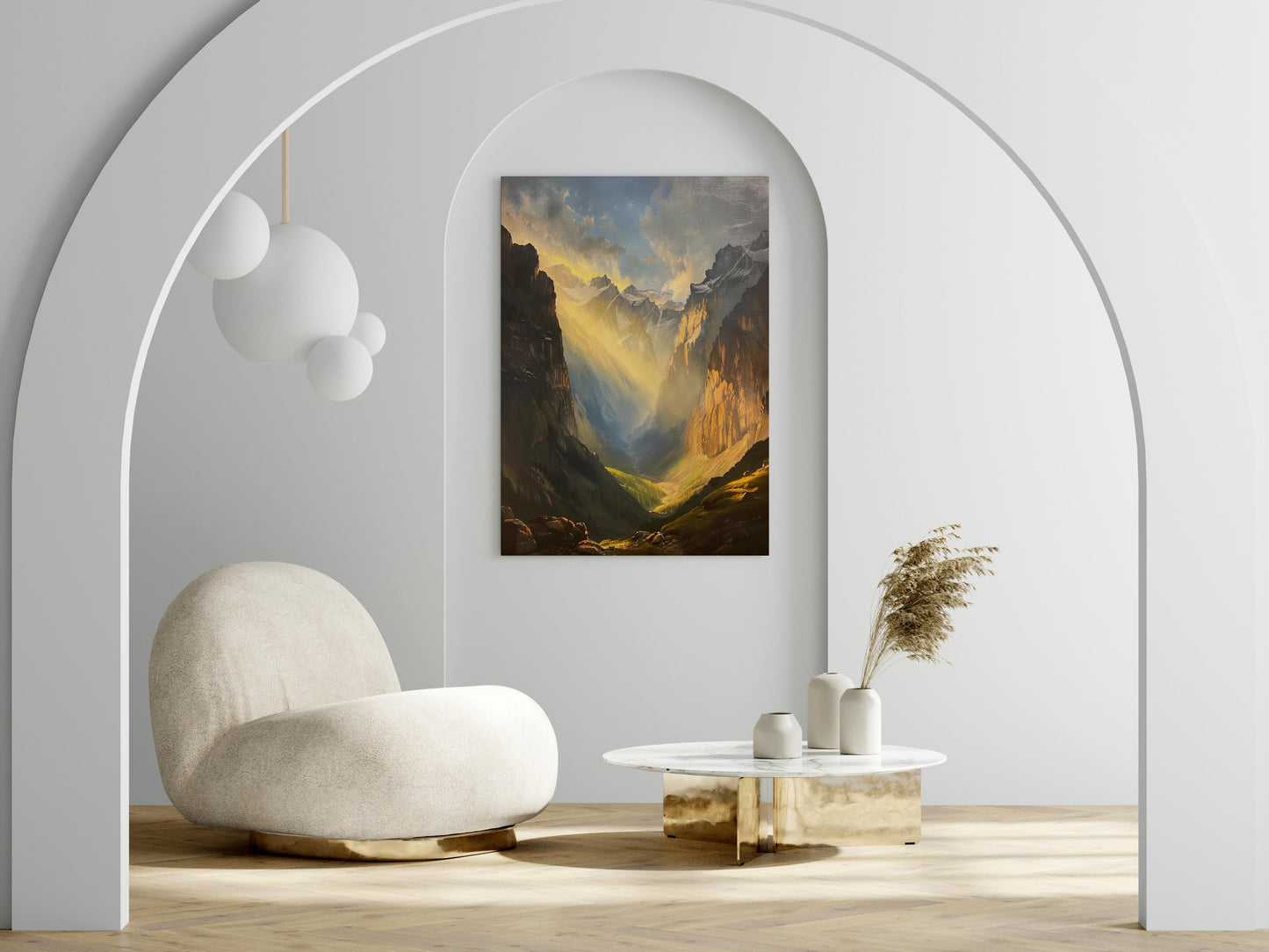 Dawn in the Rockies- Wall Art, Oil Painting, Home Decoration, Connection with Nature, Interior Accent