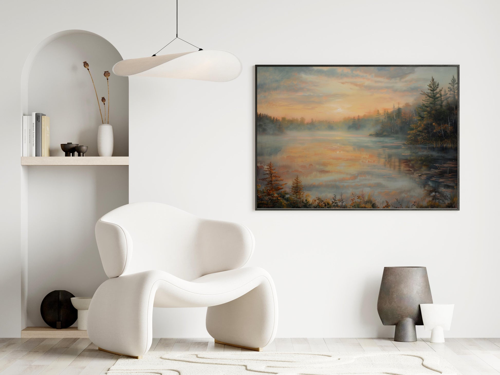 Dawn in Algonquin Park- Wall decor, Interior design, Atmosphere, Landscape, Evan Tremblay