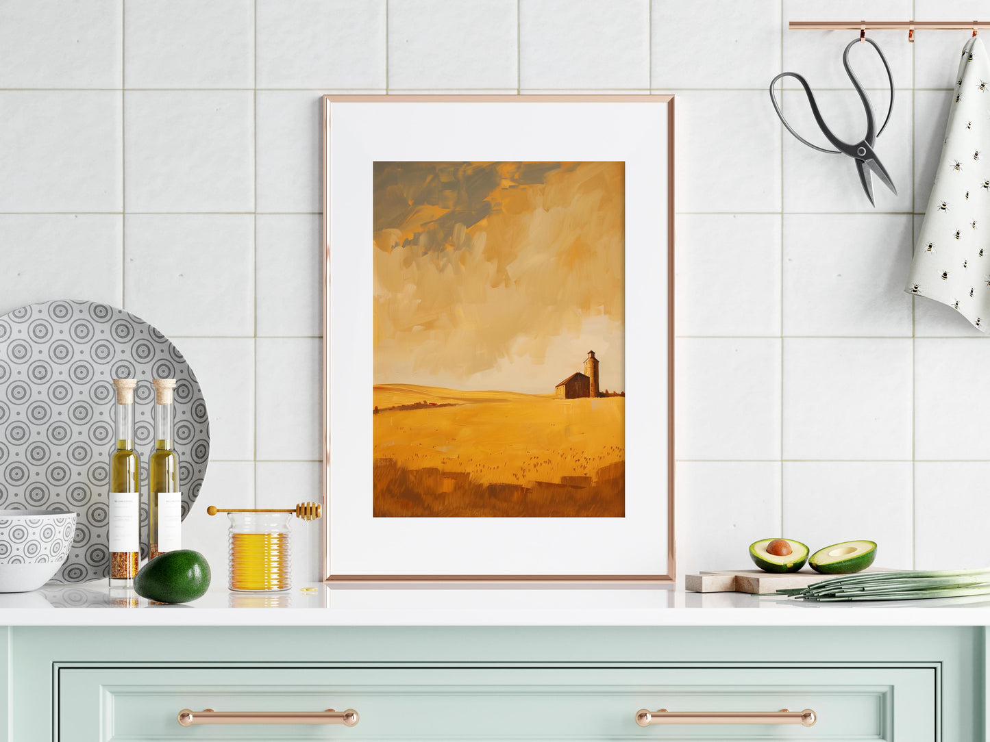 Golden Expanse- Landscape art, Home decor, Art purchase, Painting, Play of light