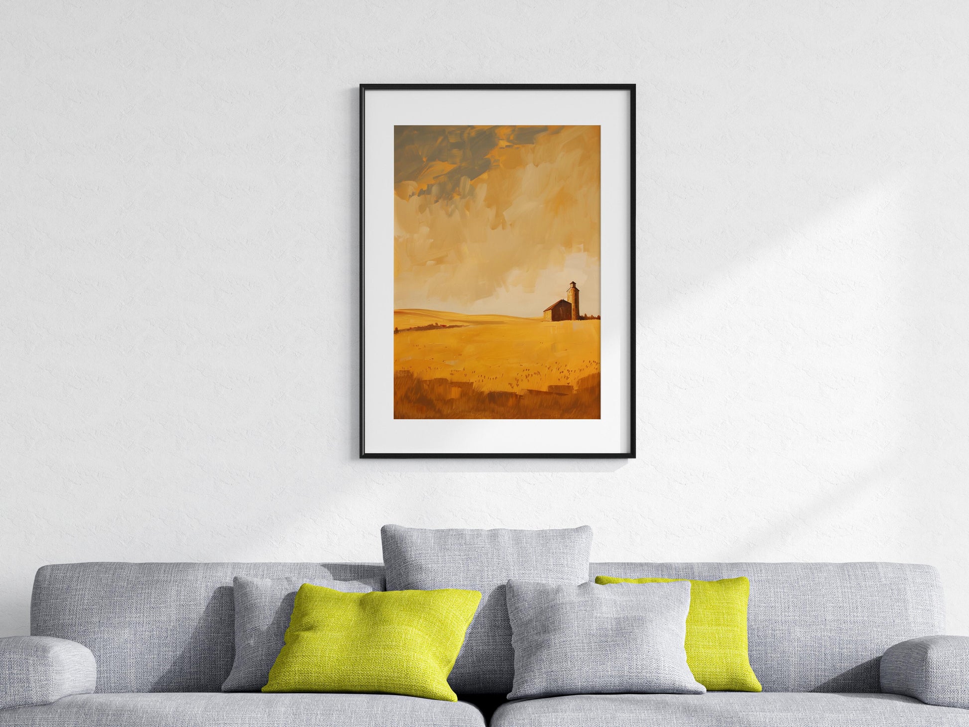 Golden Expanse- Expansiveness, Gallery quality, Prairie landscape, Canadian art, Wall decoration