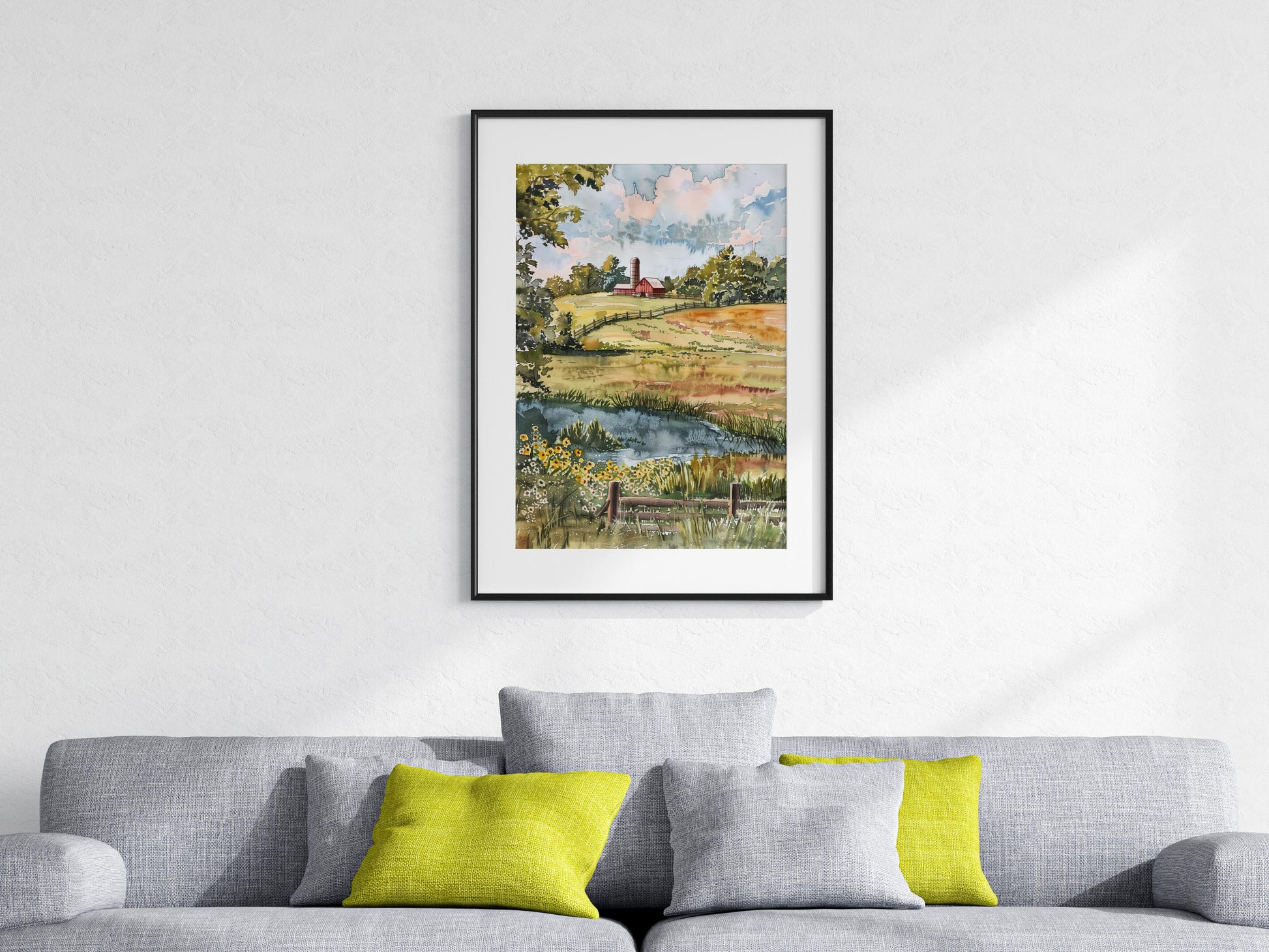 Morgenstille auf dem Land- nature art, rural scene, country art, peaceful scene, daylight