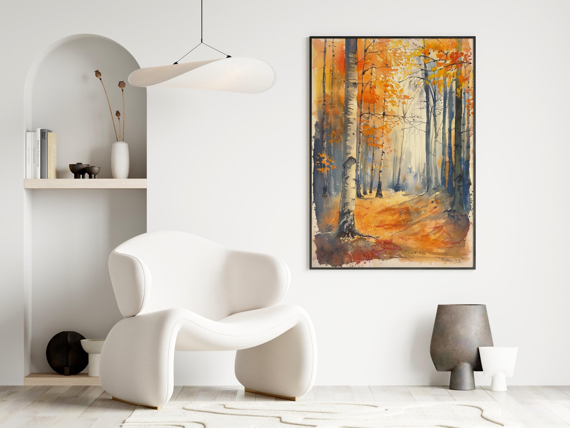 Herbstflüstern- place of rest, autumn, gift idea, vibrancy, watercolor