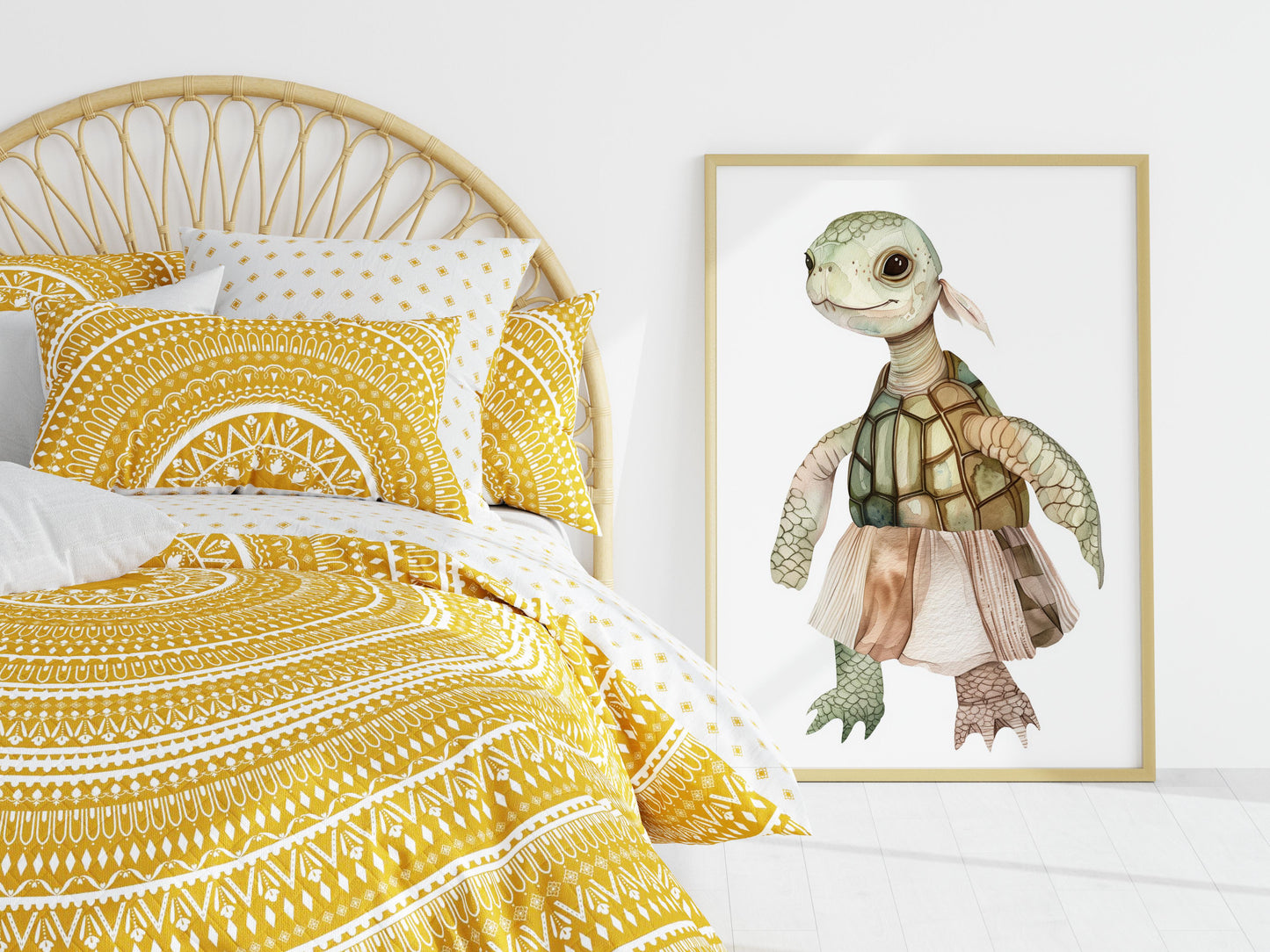 Turtle Tales by Eliana Solberg- wall decoration, Eliana Solberg, mythical, watercolor, folksy