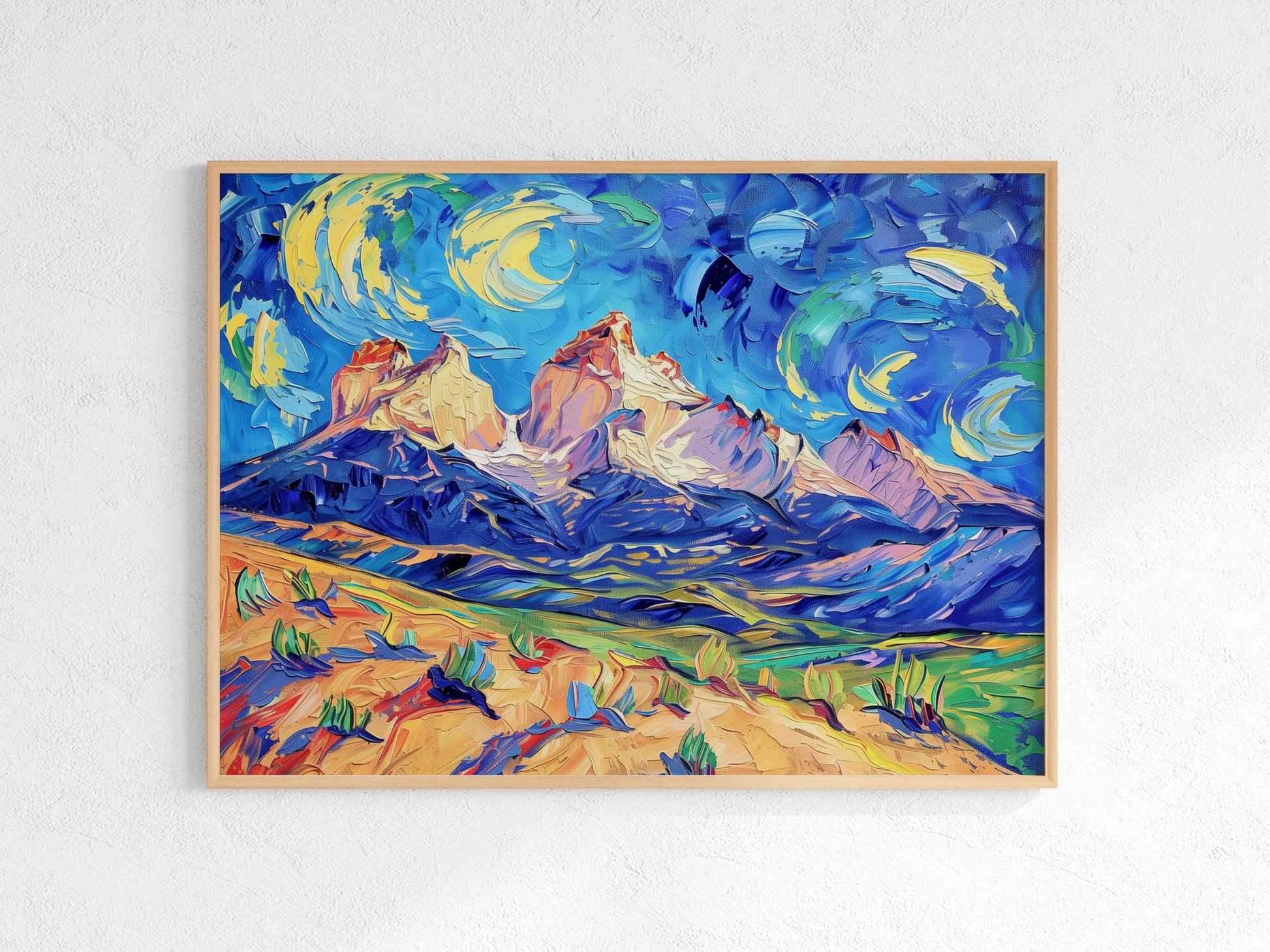 Impressions of the Rocky Mountains- Vibrancy, Mountain peaks, Emotion, Expressive art, American landscape