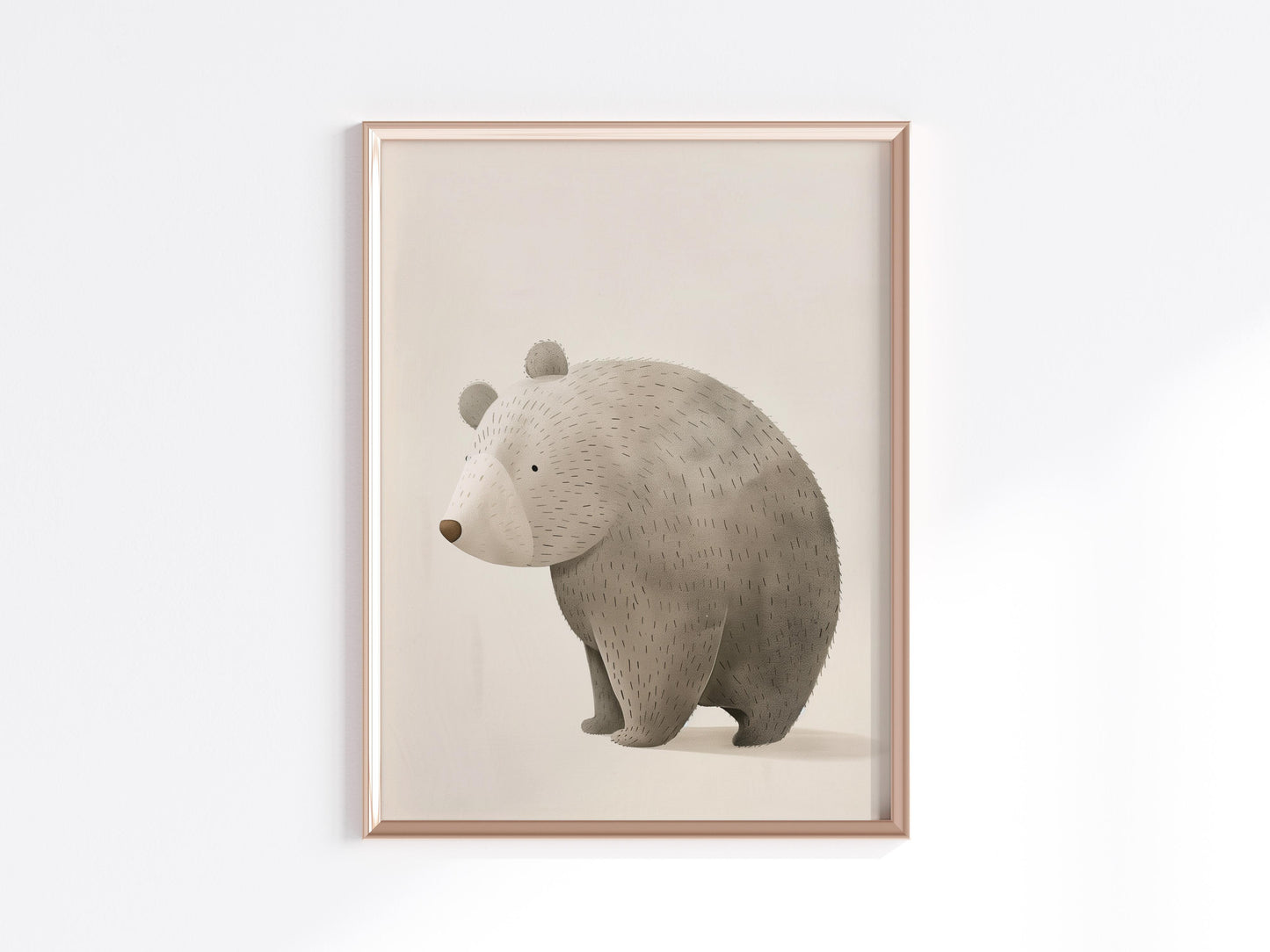 Remarkable Bear Bliss- Animal portrait, Environmental protection, Illustration, Collectible, Childhood