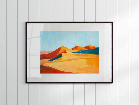 Impressions of the Sahara Desert- Art print, Wall decoration, African art, Collector's item, Design element